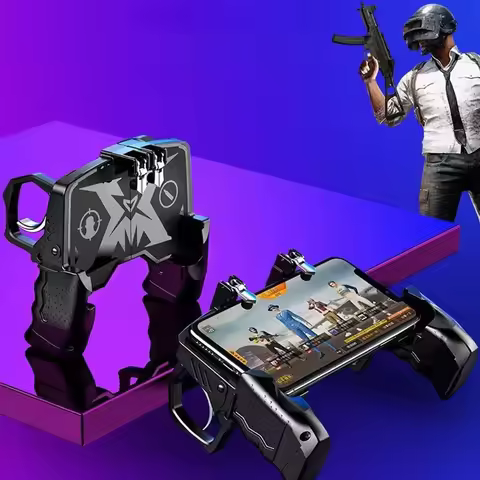 Multi-function Gamepads for PUBG Game Controller 4-Finger Grips Physical Anti-Recoil Cheat Device Un