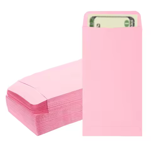 100Pcs 16.5x8.89cm Money Blank Paper Envelopes Gift Card Packaging Envelope Cash Envelopes Money Hol