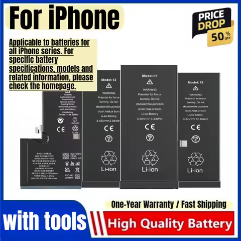 Battery for IPhone 6/6P/6S/6SP/7/7 Plus/8/8Plus/X/XS/XSMax/XR/11/11Pro/11ProMax/12/12 Mini/12Pro/12P