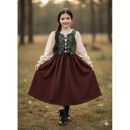 Vintage dress / Girls' dress / Birthday dress / Vintage midi dress / Midi dress / Children's Gamis /