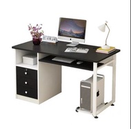 （訂貨價$520up）寬100cm/120cm 帶鎖櫃桶+鍵盤托(送主機拖) 鋼架書枱 電腦桌 工作枱 寫字枱 Desk