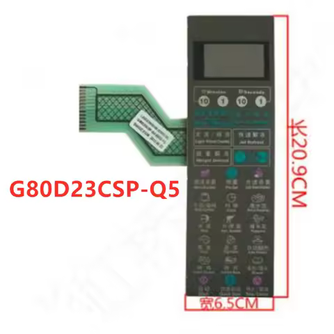 Microwave oven panel membrane switch G80D23CSP-Q5 G80F23CSP-Q5 G80F23CS2P-Q5(R0) switch touch contro