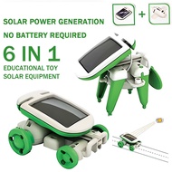 A0658 Creative Educational 6 in 1 Solar Toys 6 in 1 Assembling Science and Technology Small Producti
