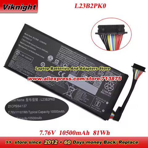 81Wh L23B2PK0 Battery 7.76V 10500mAh 81Wh L23C2PK0 L23D2PK0 L23L2PK0 L23M2PK0 for Lenovo Legion Go 8