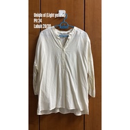 uniqlo blouse light yellow