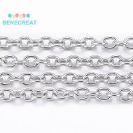 1roll Tarnish Resistant 304 Stainless Steel Cable Chains with Spool Soldered Oval Stainless Steel co