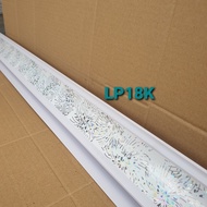 lis plafon pvc putih bunga