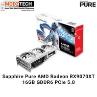Sapphire PURE AMD Radeon™ RX 9070 XT / RX9070XT 16GB GDDR6 Graphics Card White