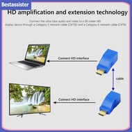 2pcs 4K HDMI-compatible Extender 30m CAT5e/6 UTP LAN Ethernet Cable RJ45 Ports