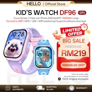 HELLO DF96 Smartwatch Kids GPS Tracking Health monitoring Video /Voice call AI SIM Card 4G Download 