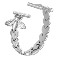 Phụ Nữ Đồ Trang Sức Dây Đeo Kim Loại Cho Apple Watch Band 6 44Mm 40Mm Dây Đai Kim Cương Hình Ong 38M