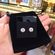 ต่างหูเพชร CZ ของ Swarovski พรีเมียม เงินแท้ 925