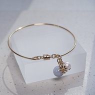 Wood Tansy 微風 雛菊  藍紋瑪瑙 日本磁石扣 手鐲