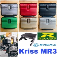 Combo Set Monorack Rapido Modenas Kriss MR3 Top Box Alloy Tail Box Luggage 40L + Monorack Accessorie