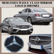 MERCEDES W213 2015-2018 MIRROR LOGO (CHROME), CAR ACCESSORIES