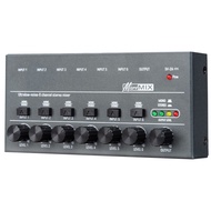 Professional Audio Mixer Stereo 6 Channel Audio Mixer 5V 2A Type-C Power