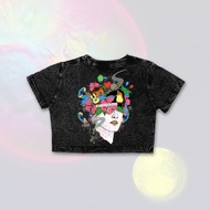 Coldplay Washed Croptee | Washed Croptee | Coldplay Band Croptee | Coldplay Croptop | Crop Top T-shi