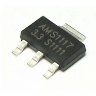 5 Buah 5Pcs AMS1117 3.3 SOT AMS1117-3.3 33V IC SMD Voltage Regulator Sot-223 33 Volt