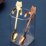 (WHMS) 1pc Stainless Steel Coffee Spoon Lovely Cute Shape Teaspoon Dessert Snack Scoop Ice Cream Spo