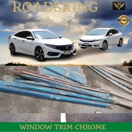 HONDA CIVIC FB FC Window Trim Chrome Lining Door Belt Moulding Stainless Steel