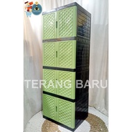 TABITHA SMALL 4-LAYER CABINET | Minimalist wardrobe | PLASTIC CLOTHES WARDROBE | SMALL SIZE PLASTIC 