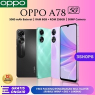 OPPO A78 5G 8/256GB SMARTPHONE NEW RAM 8GB ROM 256GB Garansi 1 Tahun