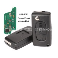 Suitable for Peugeot Citroen3Key Light CE536/523 Folding Car Key ASK/FSK 433MHZ ID46