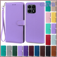 เคส GIEVB สำหรับ Honor X8A เคส Huawei Honor X8A เคสหนังซิลิโคนกระเป๋าแบบพับได้สำหรับ Honor X8A เคสโท