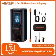 WOLFBOX 12000mAh 150PSI Heavy Duty Tire Inflator, Portable Dual-Cylinder Air Compressor, 58LPM Fast 