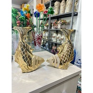 Fish Vase Gold set Of 2