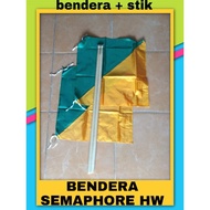 Semapur Flag HW + Stick Simapur Flag/ HW Semaphore Flag/ HW