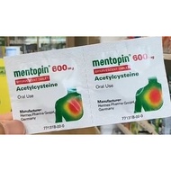 【Ready Stock】Mentopin 600mg Effervescent Tablet Acetylcysteine