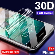 SHHB ฟิล์มหน้าจอโทรศัพท์มือถือ ฟิล์มไฮโดรเจล สำหรับ iPhone 6 6s 7 8 Plus Screen Protector iPhone 13 11 12 Pro Max X XR XS Max SE 2020