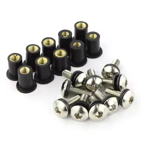 M5 Windshield Windscreen Bolts Kit For Kawasaki Honda CBR600 Yamaha Suzuki FZ1 FZ6R FZ6 FZ16 FJR 130