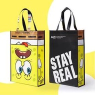 正版 STAYREAL x SpongeBob 海綿寶寶 包包 手提袋 環保袋 五月天 阿信設計 自傳 一卡通 諾亞方舟
