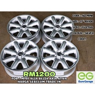RIM 17 RECOND BY POWDER COATING FOR MINI MYVI ALZA AXIA BEZZA ATIVA 4PCS RM1200