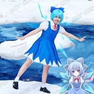 Touhou Project Touhou Koumakyou Cirno Cosplay Costume Dress