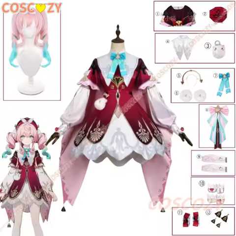 Game Honkai Star Rail Hyacine Cosplay Costume Wig Hat Uniform Amphoreus Carnival Halloween Party Uni