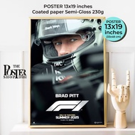 F1 Poster (F1 The Movie) Image Size 13x19 Inches