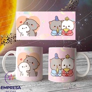 Cute Pink Peach n Goma Mug