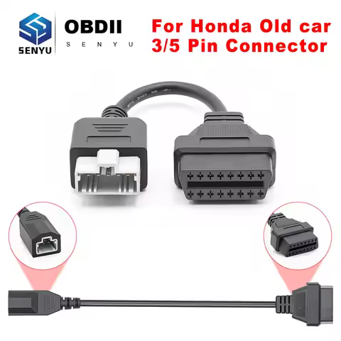 For Honda 3pin 5pin Connector Adapter OBD to OBD2 16Pin J2534 For Honda OBD 2 OBD2 Car Diagnostic Au