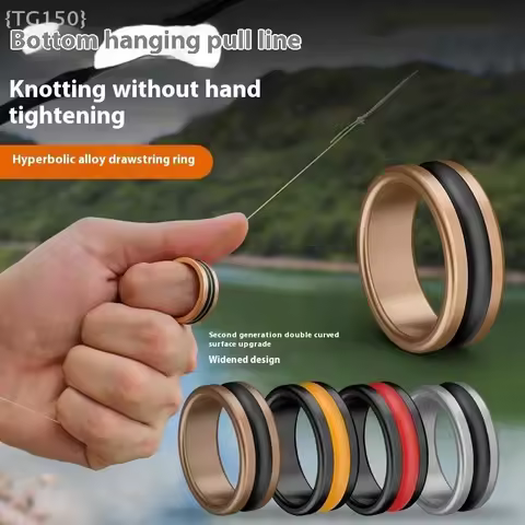 1 Pcs Alloy Cable Ring For Fast Line Cutting, Anti-Slip Hand Protect Fishing Reel Tighten Leader Kno