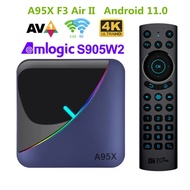 Android 11 F3 Air II TV Box Amlogic S905W2 RGB BT5.0
