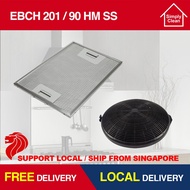 ELBA EBCH 201/90 HM SS Cooker Hood Grease &amp; Carbon Filter