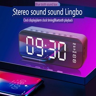Mirror Alarm Clock LED Digital Clock Bluetooth Speaker With Radio LED Mirror Wireless Subwoofer Music mart speaker