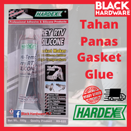 Black Hardware Hardex Grey RTV Silicone Rubber Wood Metal Gum Gam Glue Sealant Gasket Maker RS-625 K