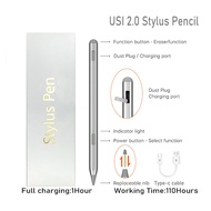 USI 2.0 Rechargeable Magnetic Stylus Pen 4096 Grade Presure With Magnetic Absorption & Palm Rejectio