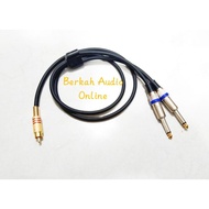 Canare Audio Cable 50CM-5 meters RCA male jack To jack Akai mono 6.5mm male branch