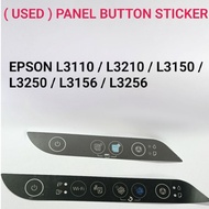 ( USED ) EPSON PANEL BUTTON STICKER L3110/L3210/L3150/L3250/L3156/L3256 SPARE PART