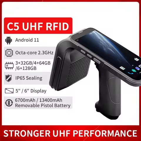 Chainway C5 IP65 Waterproof Handheld PDA with Big Screen 2D Newland Barcode Scanner Fingerprint Read